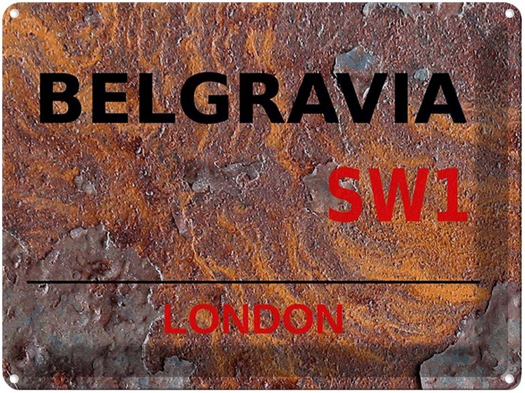 [LA-1791764] Blechschild 30x40 cm London Street Belgravia SW1