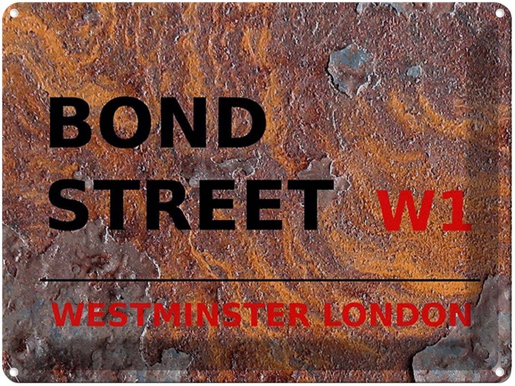 [LA-1791768] Blechschild 30x40 cm London Bond Street W1