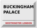 Blechschild 30x40 cm London Street Buckingham Palace