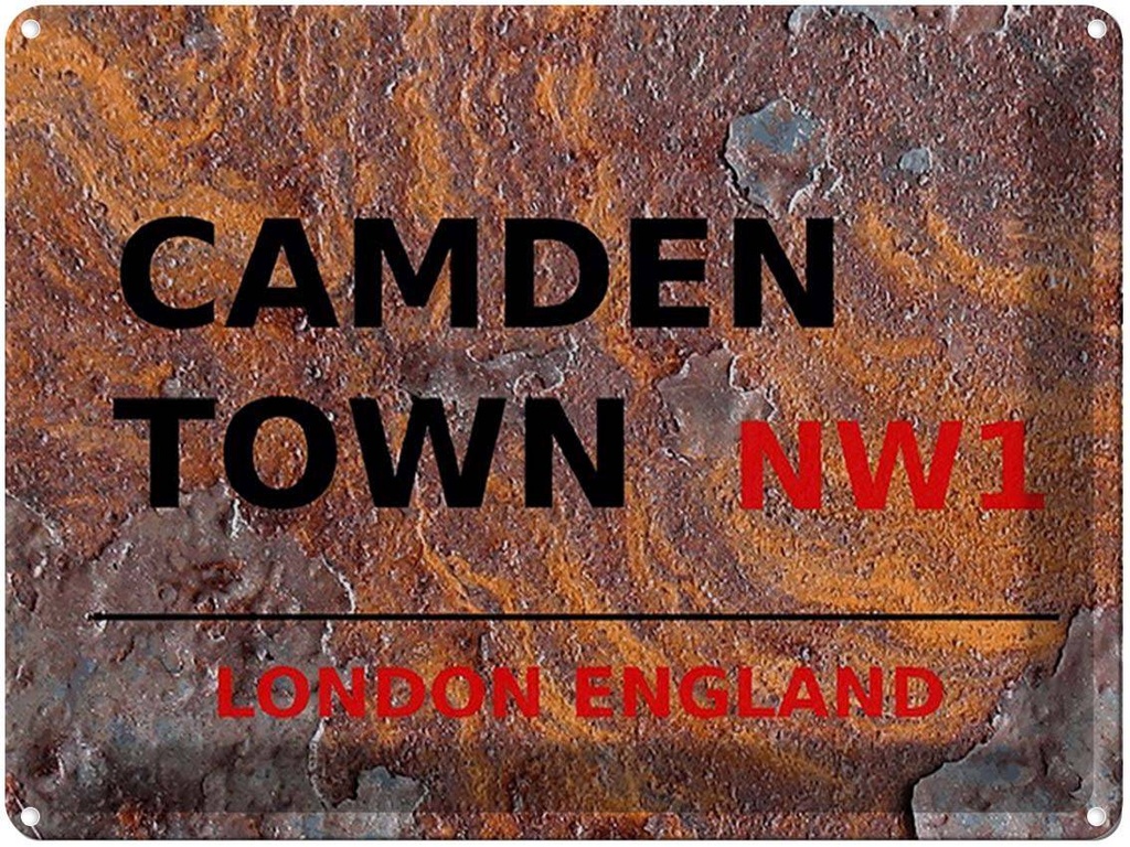 [LA-1791774] Blechschild 30x40 cm London England Camden Town NW1