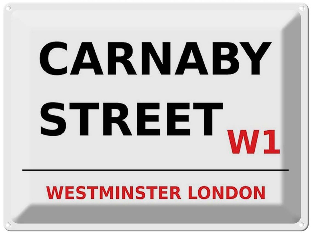 [LA-1791775] Blechschild 30x40 cm London Westminster Carnaby Street W1