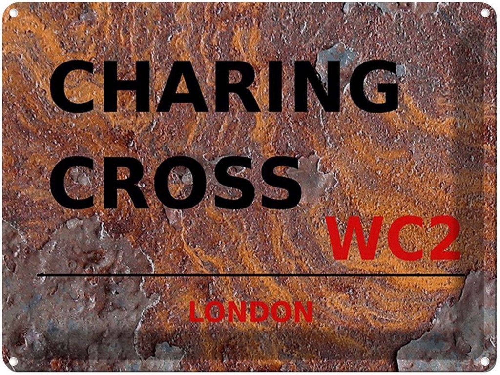[LA-1791778] Blechschild 30x40 cm London Charing Cross WC2