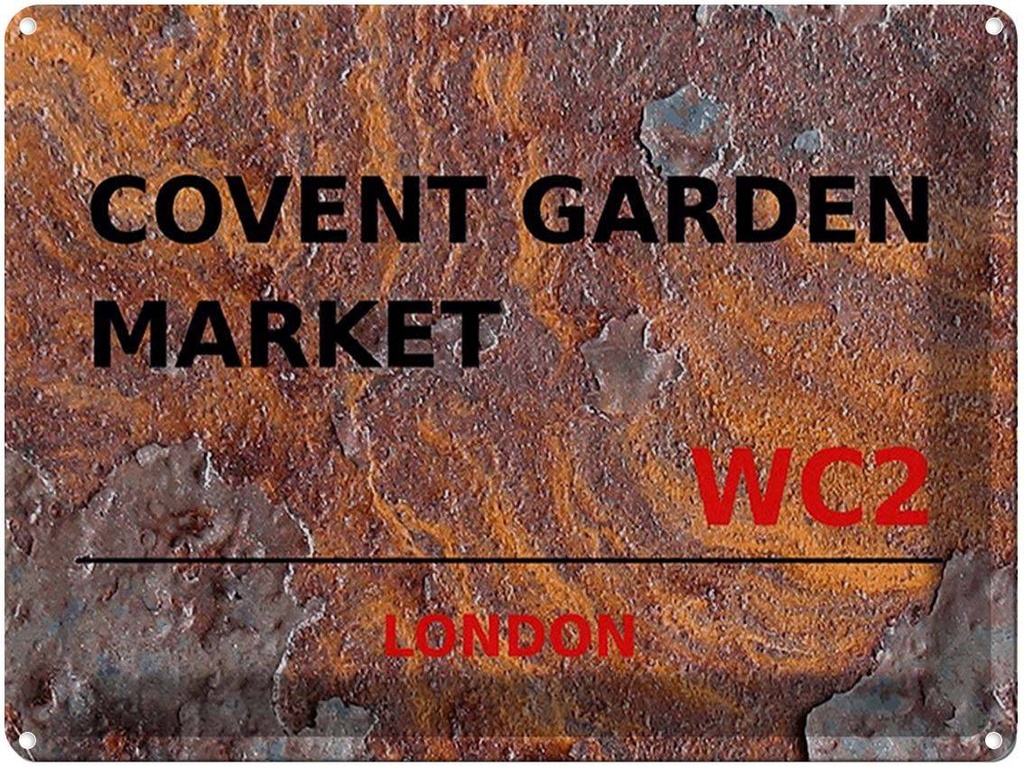 [LA-1791782] Blechschild 30x40 cm London Covent Garden Market WC2