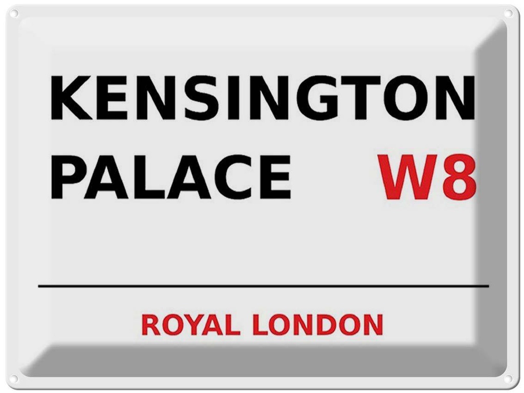 [LA-1791795] Blechschild 30x40 cm London Royal Kensington Palace W8