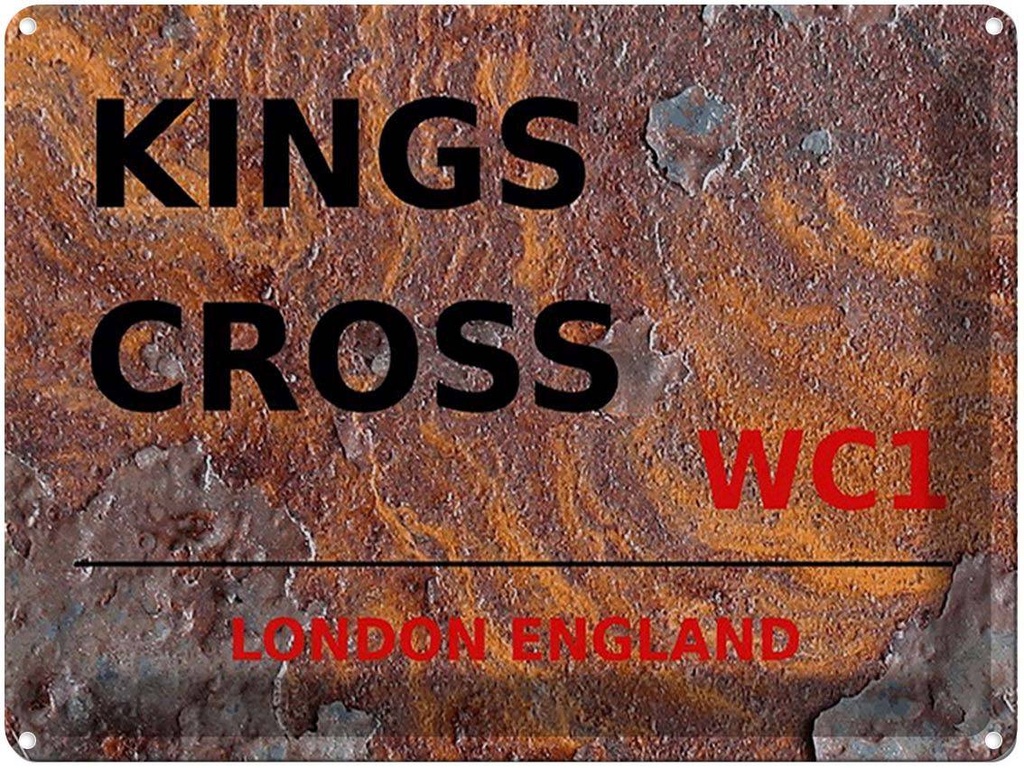 [LA-1791798] Blechschild 30x40 cm London England Kings Cross WC1