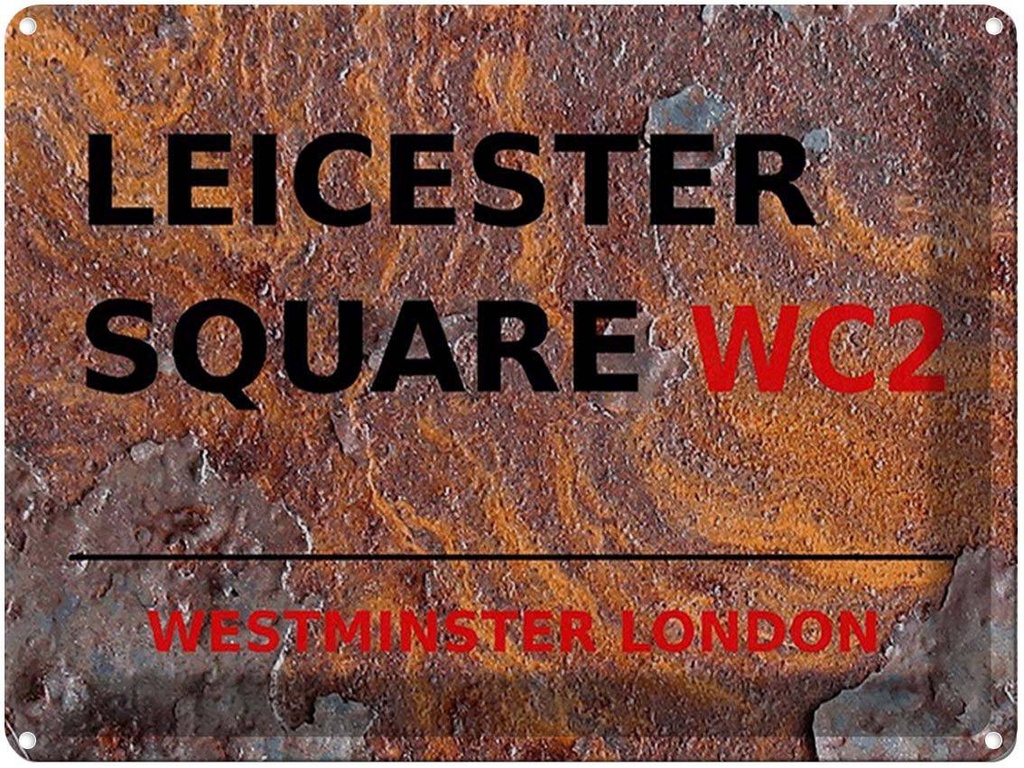 [LA-1791804] Blechschild 30x40 cm London Westminster Leicester Square WC2