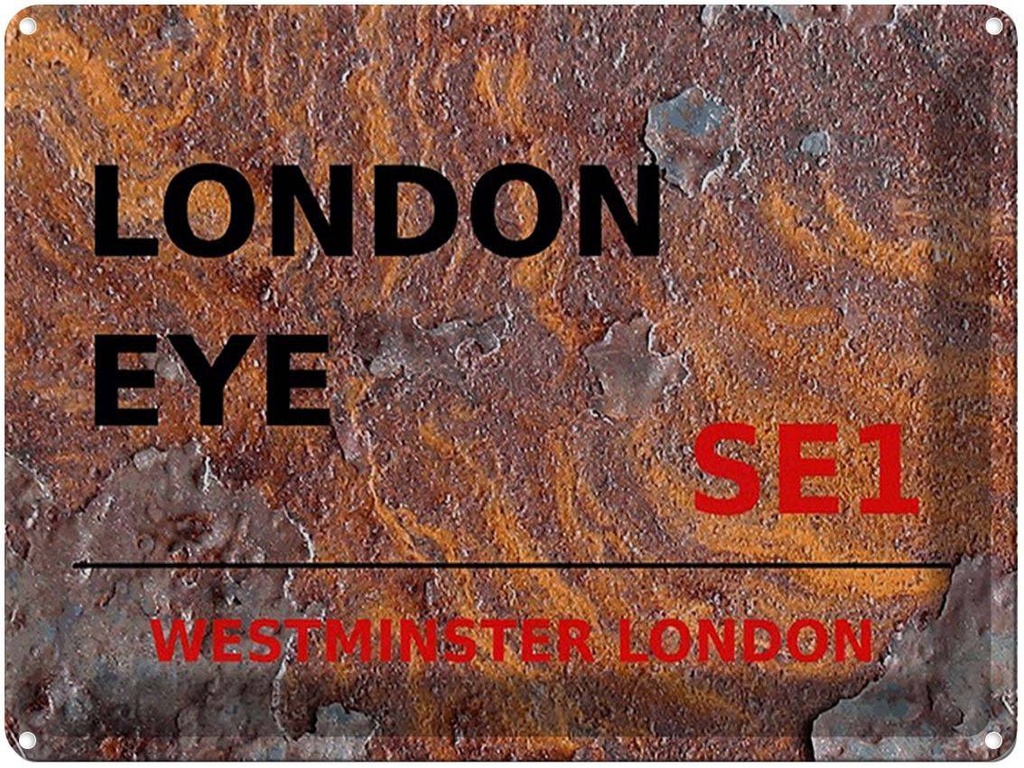 [LA-1791808] Blechschild 30x40 cm London Westminster London Eye SE1