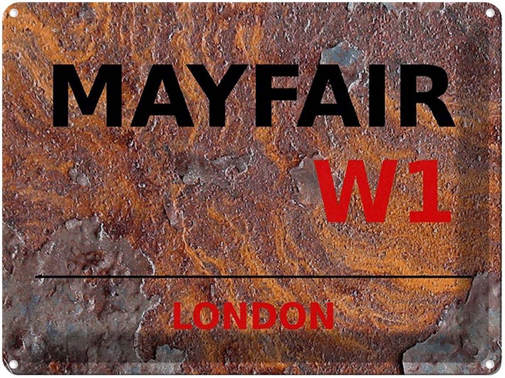 [LA-1791810] Blechschild 30x40 cm London Mayfair W1