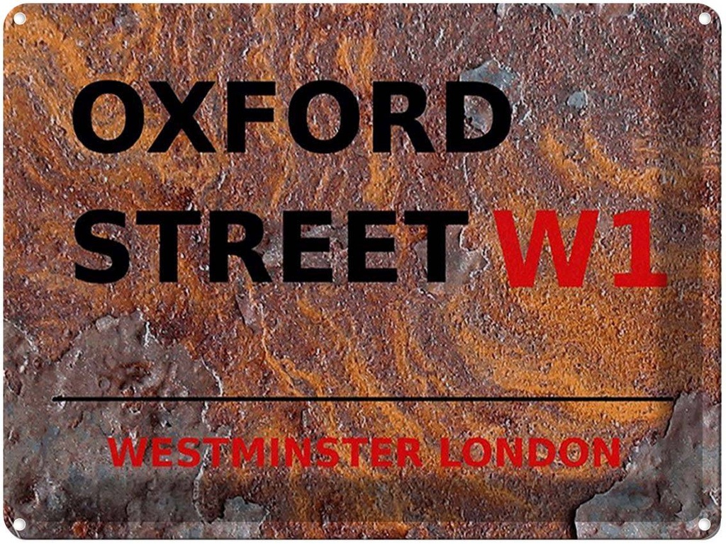 [LA-1791817] Blechschild 30x40 cm London Westminster Oxford Street W1