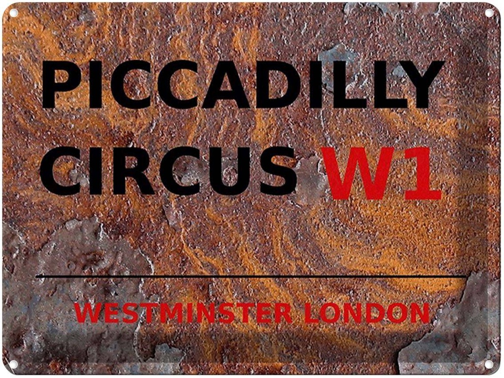 [LA-1791821] Blechschild 30x40 cm London Westminster Piccadilly Circus W1
