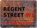 Blechschild 30x40 cm London Westminster Regent Street W1