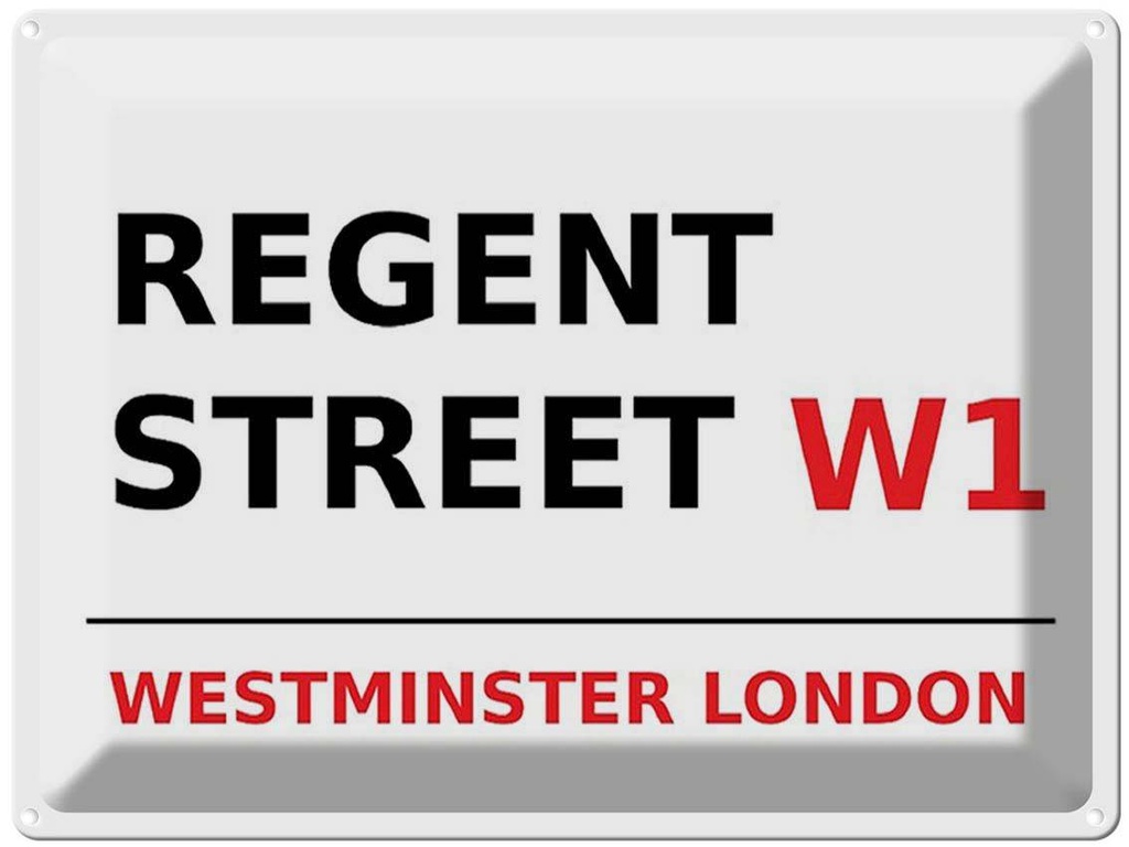 [LA-1791827] Blechschild 30x40 cm London Westminster Regent Street W1