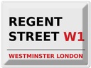 Blechschild 30x40 cm London Westminster Regent Street W1