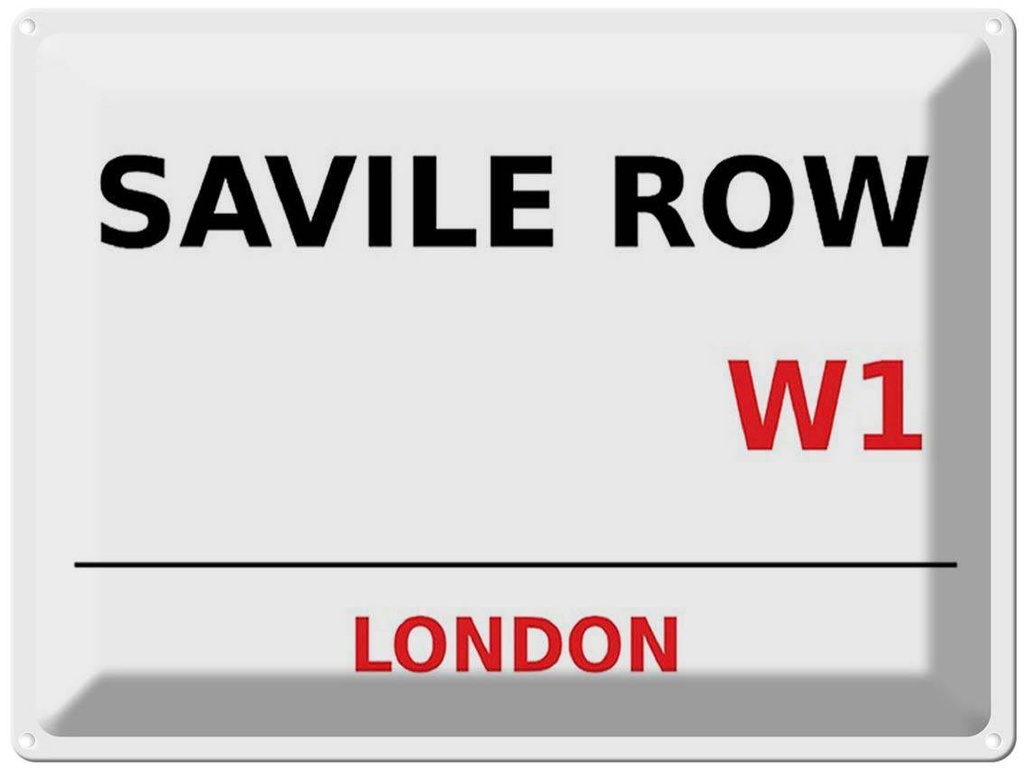 [LA-1791830] Blechschild 30x40 cm London Savile Row W1