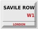 Blechschild 30x40 cm London Savile Row W1