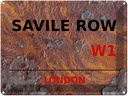 Blechschild 30x40 cm London Savile Row W1