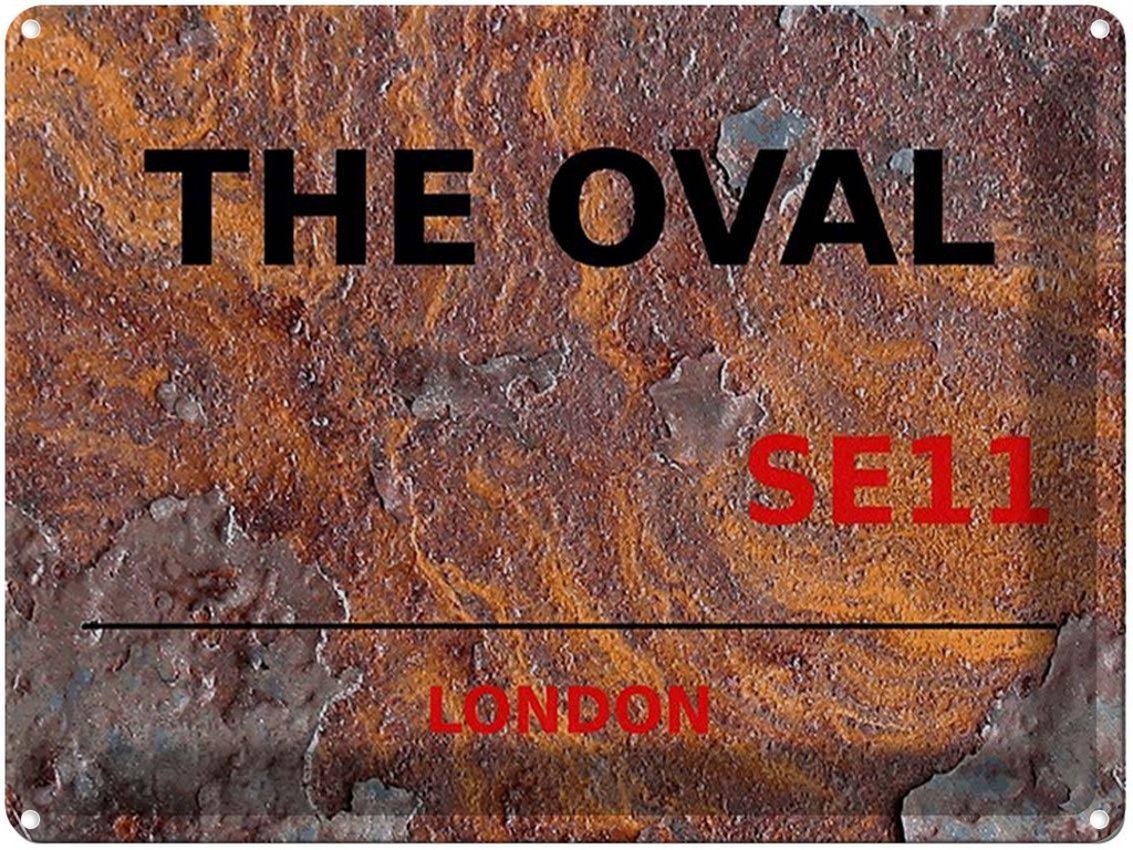 [LA-1791845] Blechschild 30x40 cm London The Oval SE11