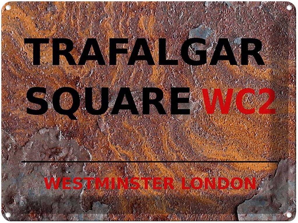 [LA-1791852] Blechschild 30x40 cm London Westminster Trafalgar Square WC2