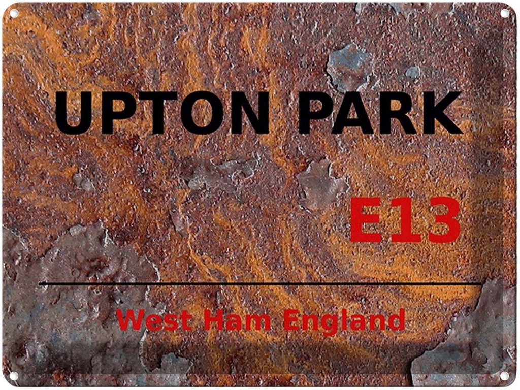 [LA-1791856] Blechschild 30x40 cm England West Ham Upton Park E13