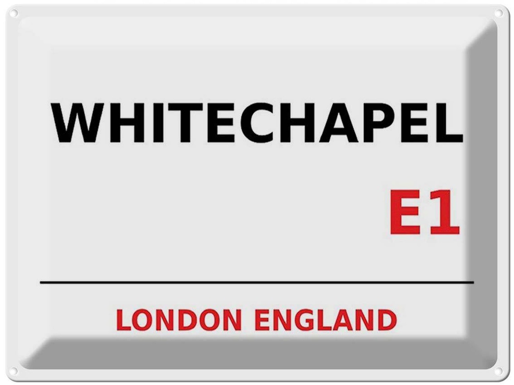 [LA-1791862] Blechschild 30x40 cm London England Whitechapel E1