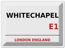 Blechschild 30x40 cm London England Whitechapel E1