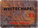 Blechschild 30x40 cm London England Whitechapel E1