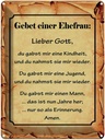 Blechschild 40x30 cm Gebet einer Ehefrau Lieber Gott Liebe