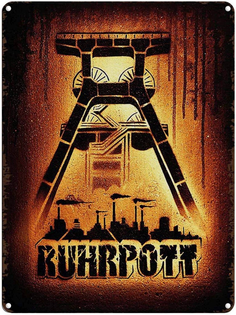 [LA-1791918] Blechschild 40x30 cm Ruhrpott Ruhrgebiet