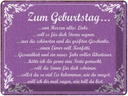 Blechschild 30x40 cm zum Geburtstag alles Liebe Spruch Zitat