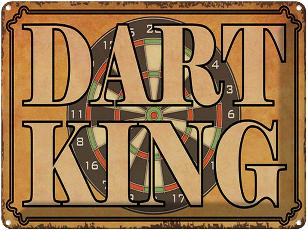 [LA-1791957] Blechschild 30x40 cm Dart King