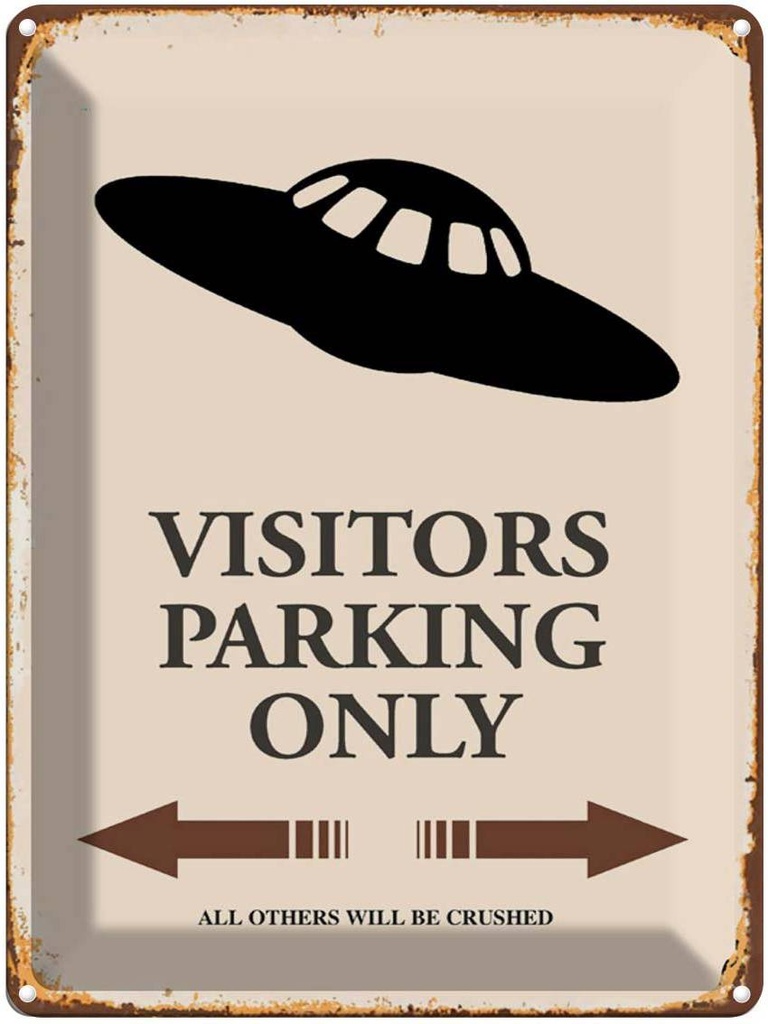 [LA-1791959] Blechschild 40x30 cm Visitors Parking only all others