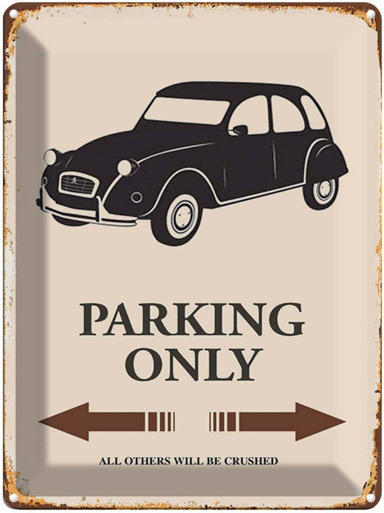 [LA-1791963] Blechschild 40x30 cm Auto Parking only all others