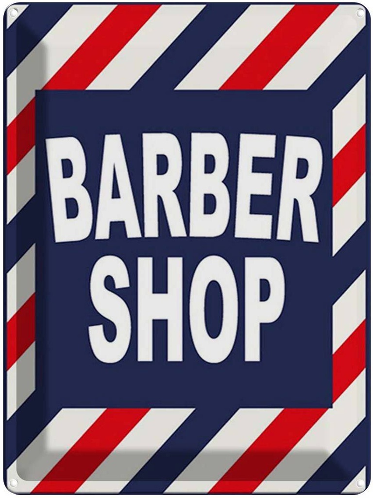 [LA-1791976] Blechschild 40x30 cm Barbershop Friesur