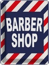 Blechschild 40x30 cm Barbershop Friesur