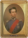 Blechschild 40x30 cm Portrait Ludwig II König von Bayern