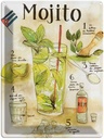 Blechschild 40x30 cm Rezept Mojito Rum suco de limão Agua