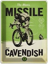 Blechschild 40x30 cm Fahrrad the Manx missile Mark Cavendish