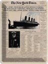Blechschild 40x30 cm Zeitung New York Times Titanic sinks Abenteuer Reisen Urlaub
