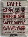 Blechschild 40x30 cm Caffee Caffe espresso capuccino latte