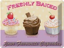 Blechschild 30x40 cm baked your favourite cupcakes