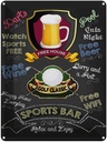 Blechschild 40x30 cm sports bar Golf relax and enjoy