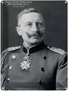 Blechschild 40x30 cm Portrait Kaiser Friedrich Wilhelm 1859 Bildmotiv