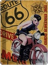 Blechschild 40x30 cm Pin Up Route 66 the mother road Motel