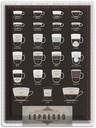 Blechschild 40x30 cm Kaffee Sorten Espresso Mocha Americano
