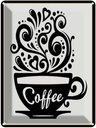 Blechschild 40x30 cm Coffee Kaffee