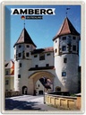 Blechschild 40x30 cm Amberg Nabburger Tor Mittelalter Bildmotiv Reisemotiv Abenteuer Reisen