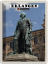 Blechschild 40x30 cm Erlangen Markgrafenstatue Bildmotiv Reisemotiv Abenteuer Reisen
