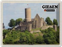 Blechschild 30x40 cm Gießen Burg Gleiberg Bildmotiv Reisemotiv Abenteuer Reisen