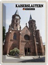 Blechschild 40x30 cm Kaiserslautern Stiftskirche Bildmotiv Reisemotiv Abenteuer Reisen