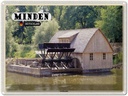 Blechschild 30x40 cm Minden Schiffsmühle Fluss Bildmotiv Reisemotiv Abenteuer Reisen